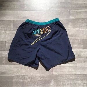 Speedo Spell Out Swim Shorts Running Vintage Surf